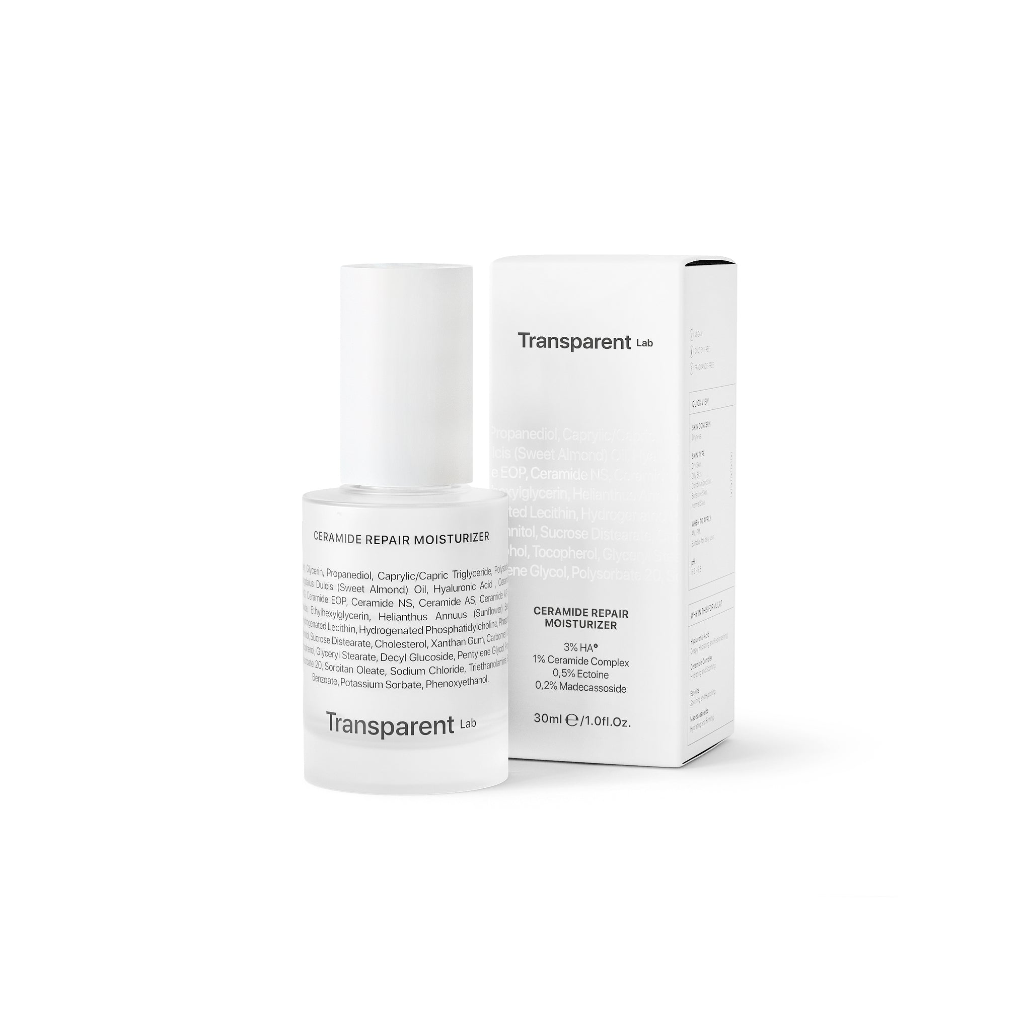 TRANSPARENT Lab Ceramide Repair Moisturizer 30ml