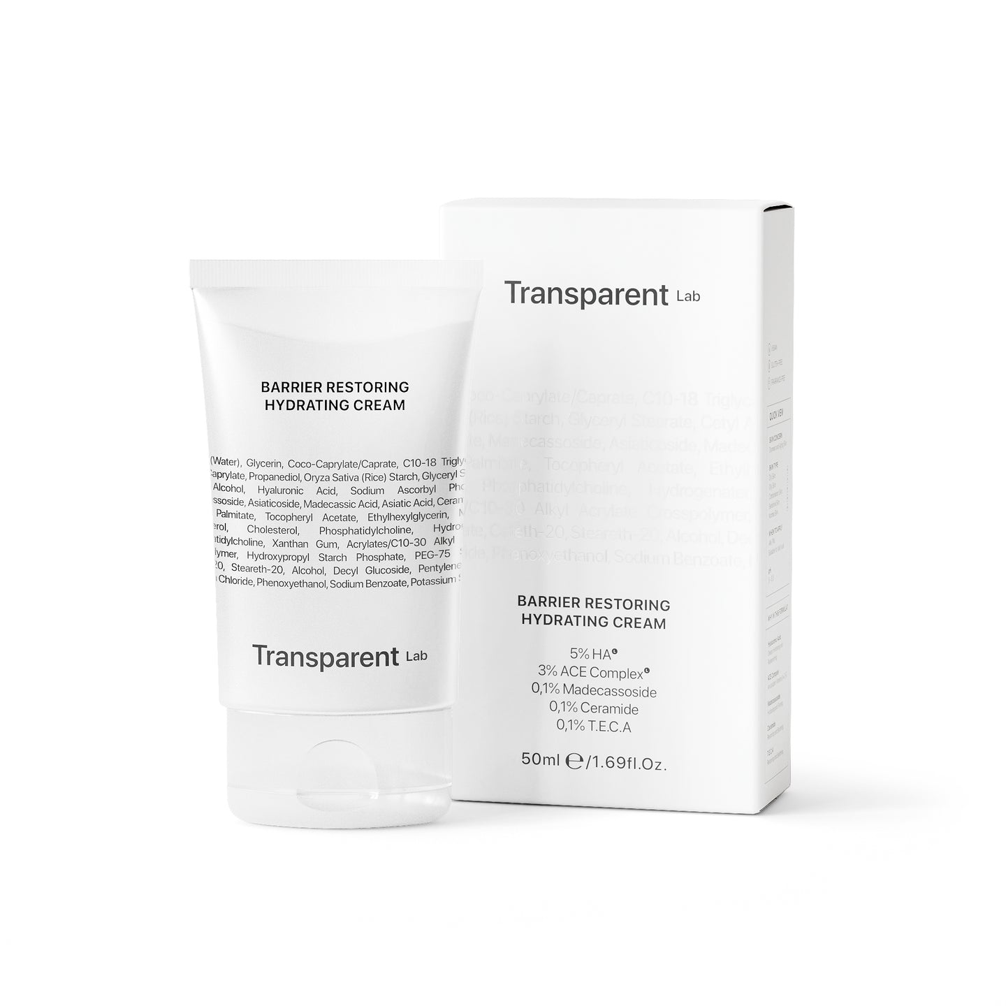 TRANSPARENT Lab Barrier Restoring Hydrating Cream 50ml