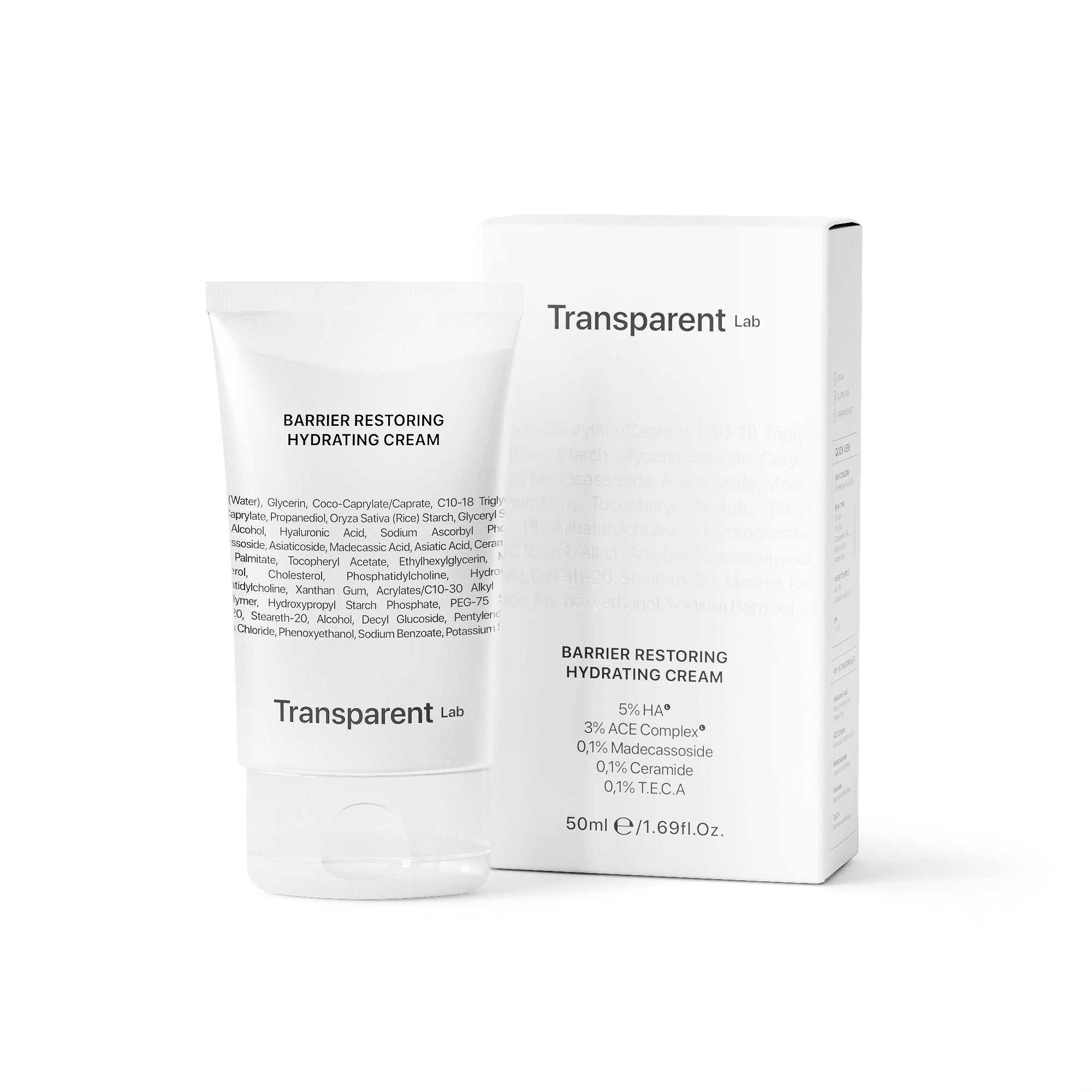 TRANSPARENT Lab Barrier Restoring Hydrating Cream 50ml