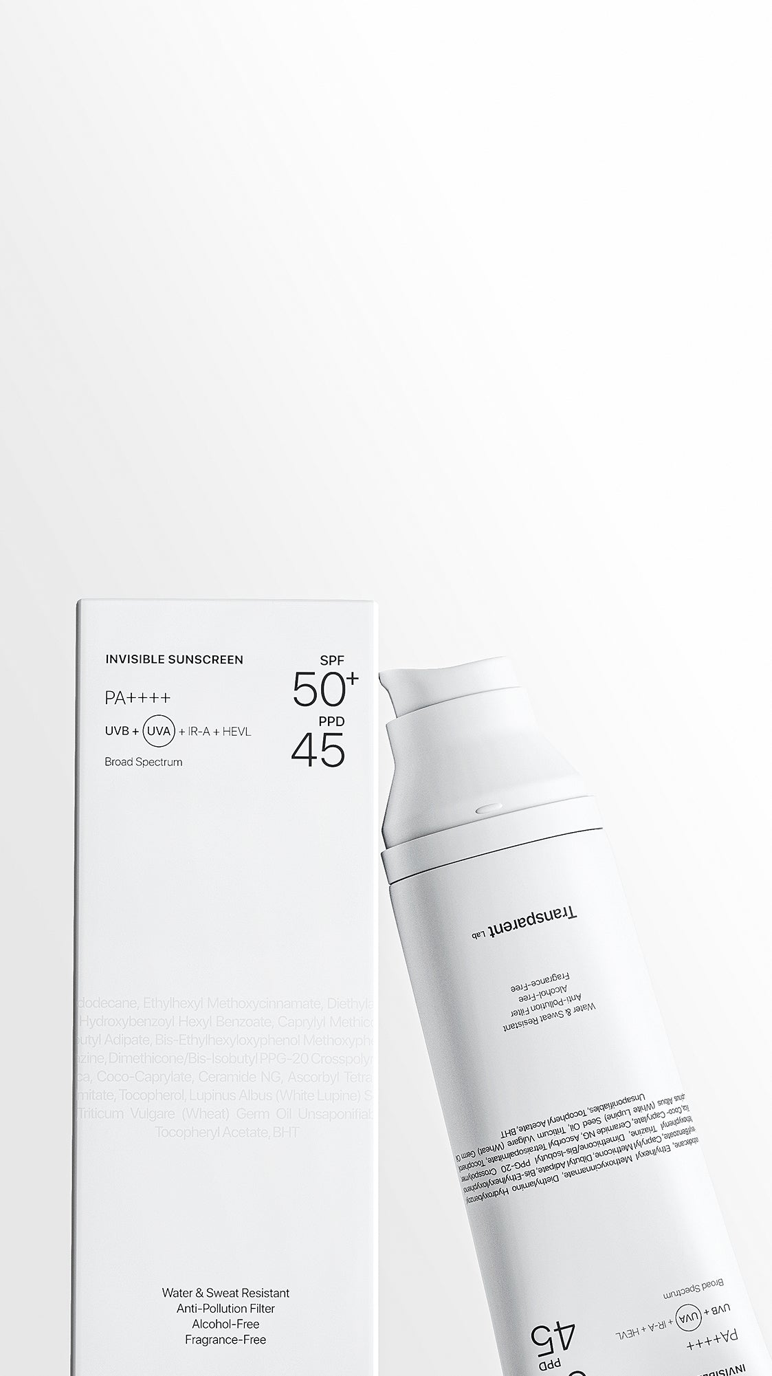 TRANSPARENT Lab Invisible Sunscreen SPF50+ 100ml