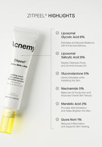 Acnemy Zitpeel® AHA + BHA + PHA Overnight Treatment 40ml
