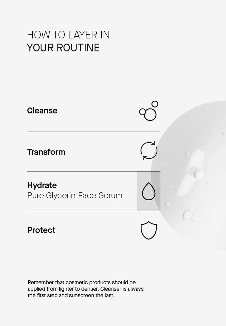 TRANSPARENT Lab Pure Glycerin Face Serum 50ml