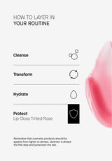 TRANSPARENT Lab Lip Gloss Rose SPF 50 15ml