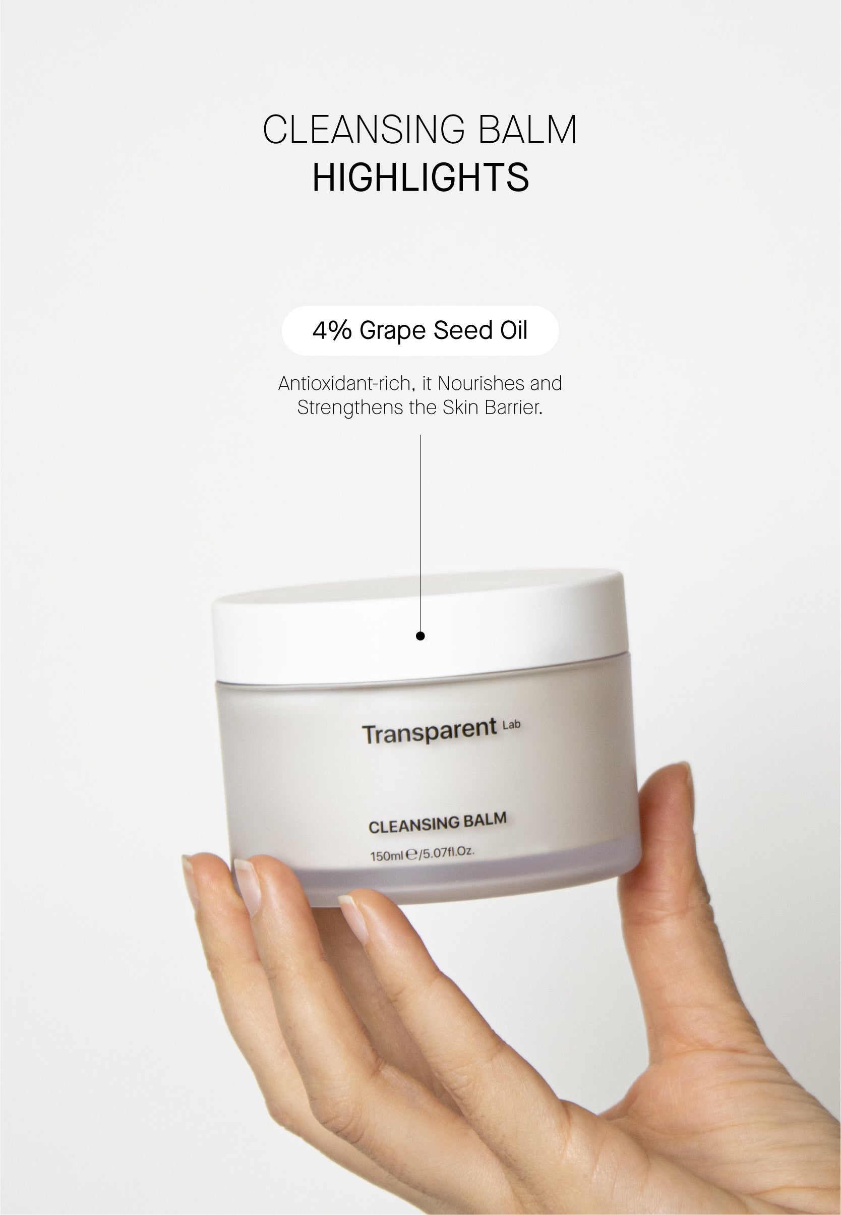TRANSPARENT Lab Cleansing Balm 150ml