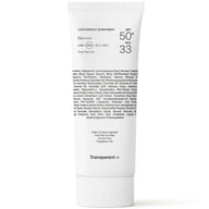 TRANSPARENT Lab Lightweight Sunscreen SPF 50+ 100ml