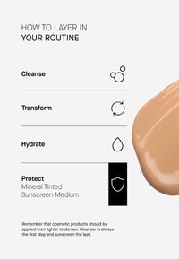TRANSPARENT Lab Mineral Tinted SPF50+ Medium 100ml