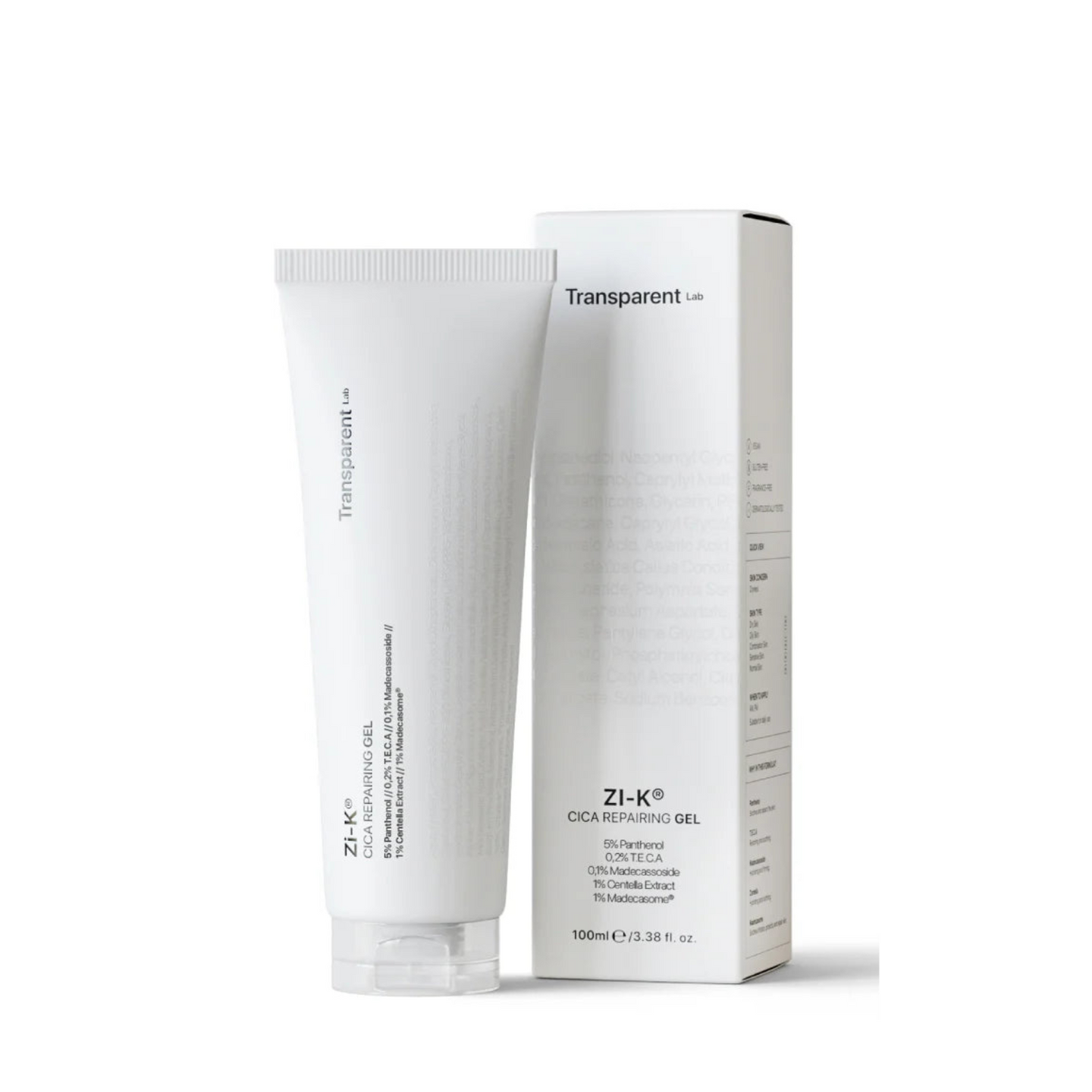 TRANSPARENT Lab Zi-K® Cica Repairing Gel 100ml
