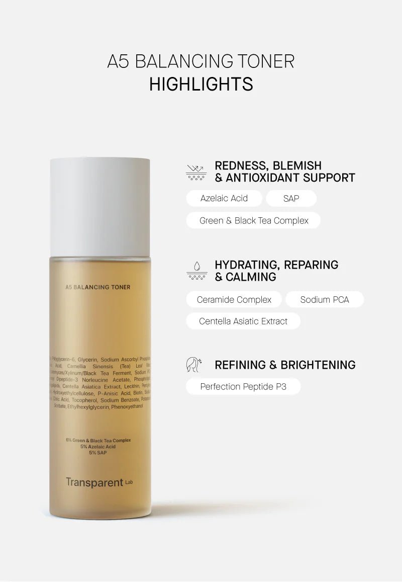 TRANSPARENT Lab A5 Balancing Toner 130ml