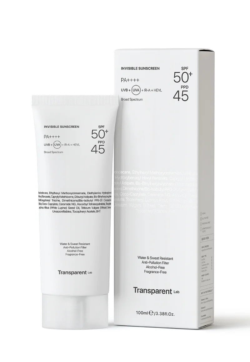 TRANSPARENT Lab Invisible Sunscreen SPF50+ 100ml