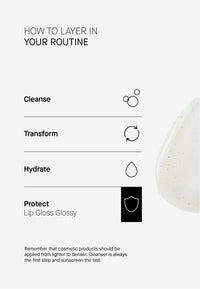 TRANSPARENT Lab Lip Gloss Glossy SPF 50 15ml