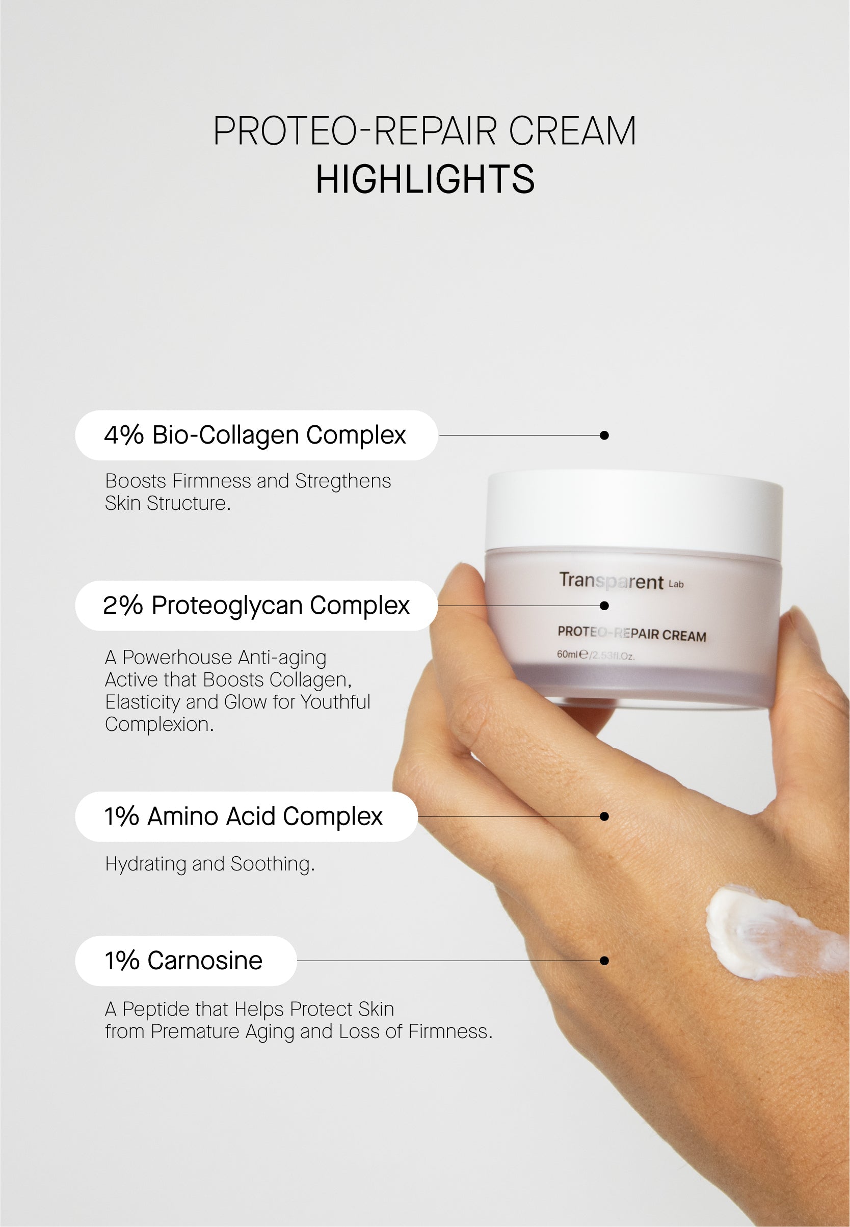 TRANSPARENT Lab Proteo Repair Cream 60ml