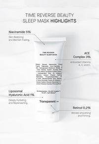 Transparent Lab Time Reverse Beauty Sleep Mask 75ml
